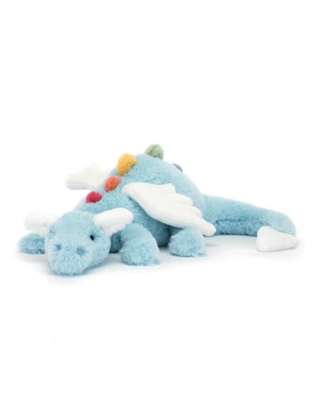 Jellycat Large Sky Dragon Blue Rainbow Soft Plush Toy New With Tags - Picture 4 of 6
